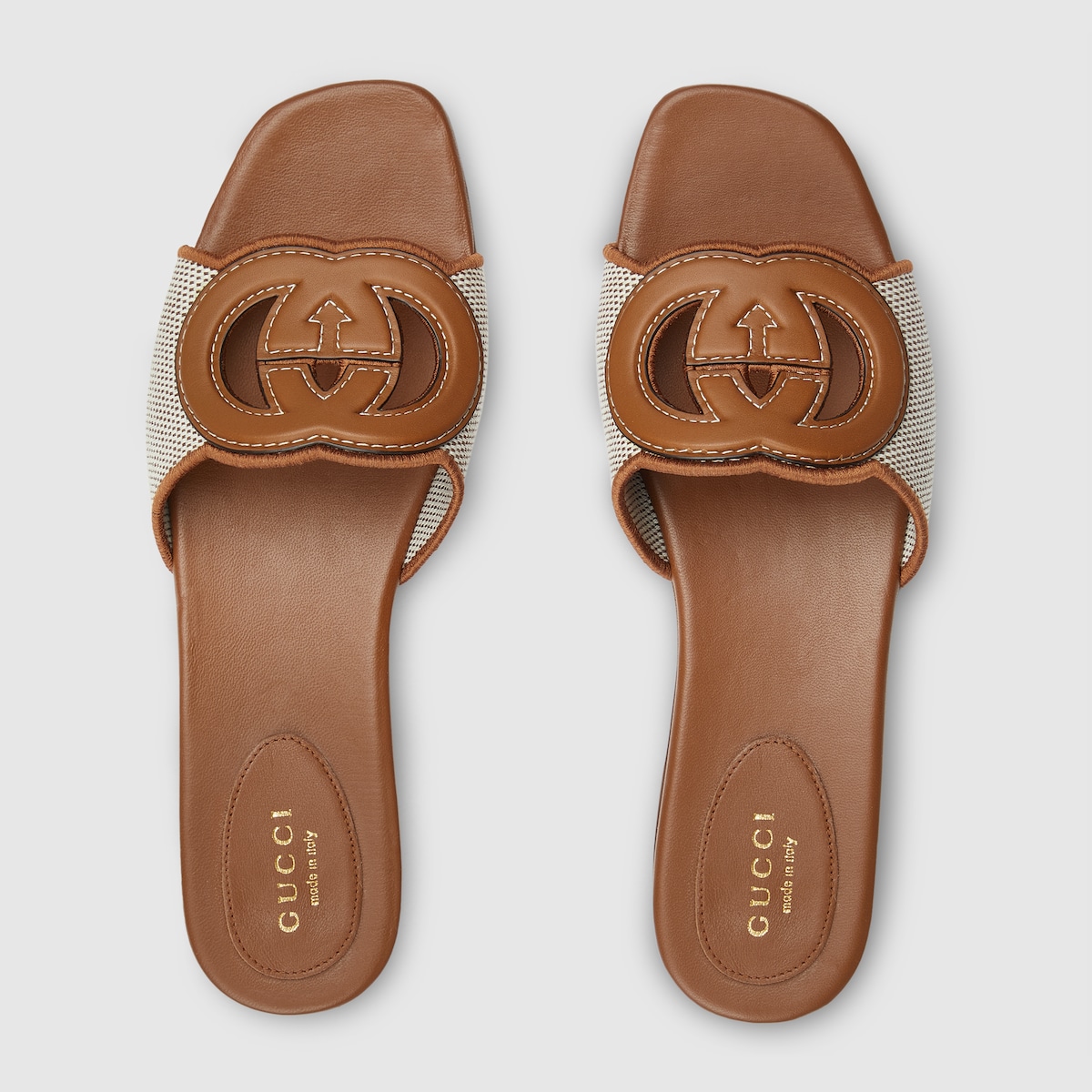 Gucci Women’s slide sandal with Interlocking G - Image 2